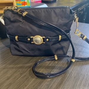 Gianni Versace Gold Medusa Bondage Crossbody Shoulder Bag